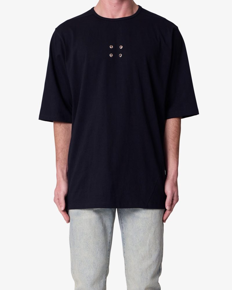 4 Eyelets Tee - Black