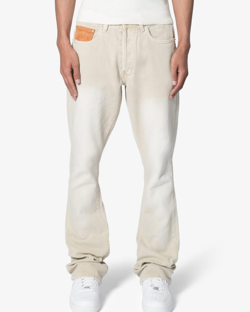 B375 Flare Denim - Light Tan