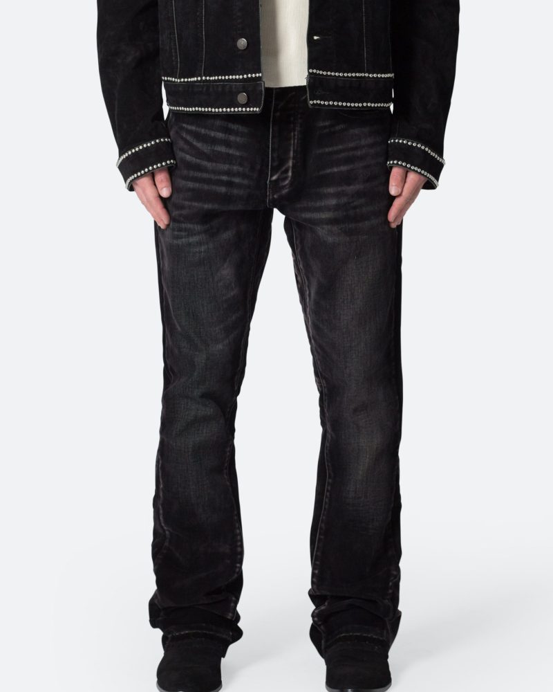 B576 Western Flare Denim - Black