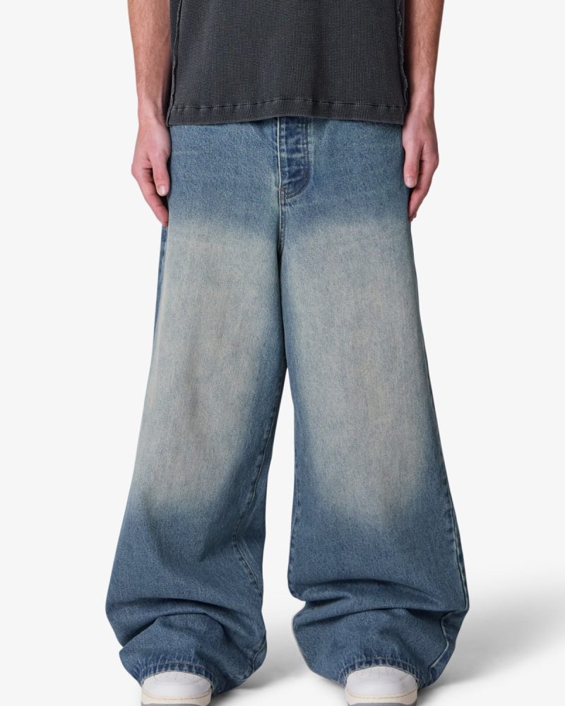 Baggy Washed Rave Denim - Medium Blue