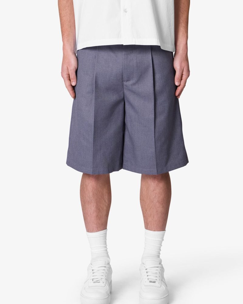 Big Pleated Shorts - Grey