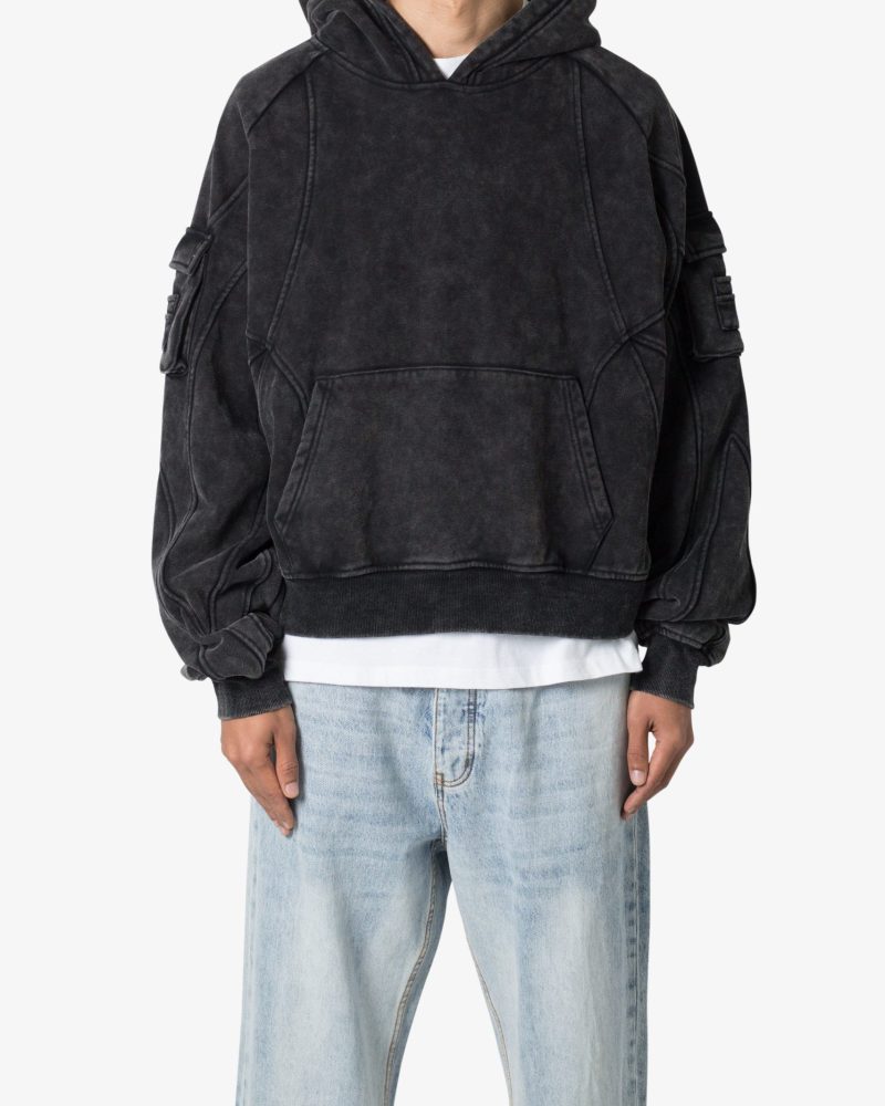 Cargo Pocket Hoodie - Charcoal Grey