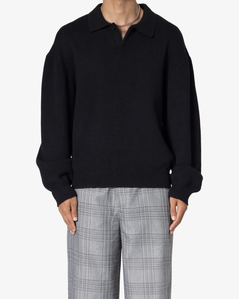 Collared Sweater - Black