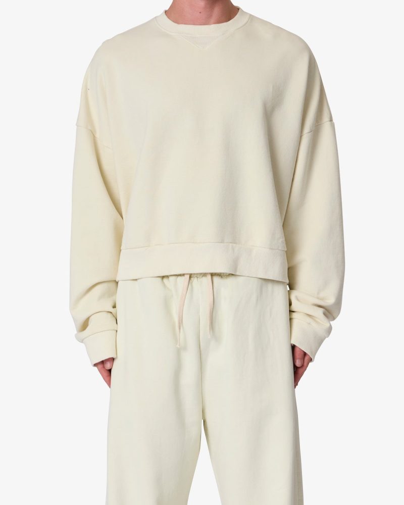 Cropped Crewneck - Off White
