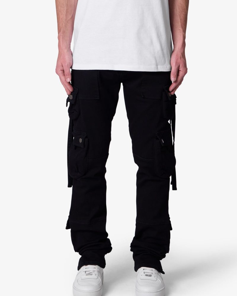 D152 Cargo Straight Denim - Black