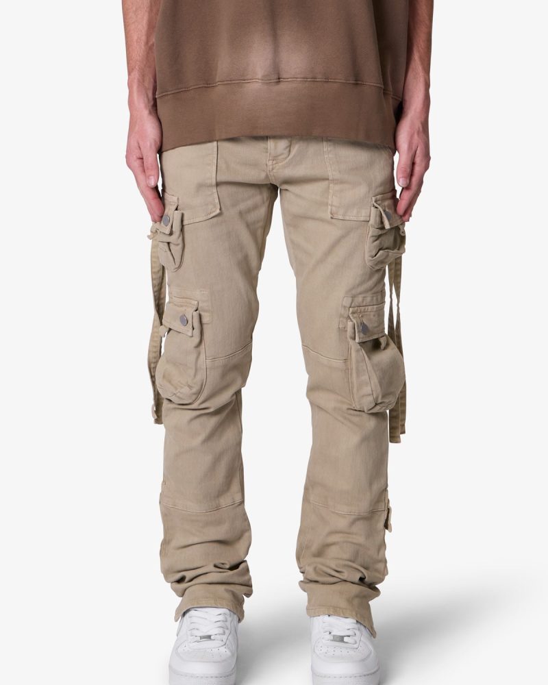 D152 Cargo Straight Denim - Brown