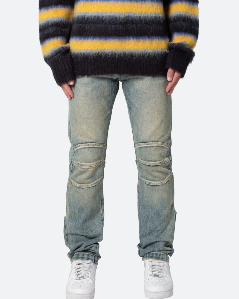 D529 Moto Denim - Vintage Blue