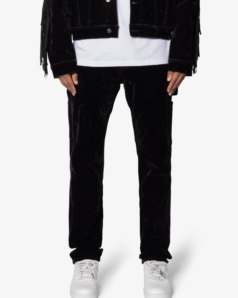 D700 Flocked Railroad Denim - Black