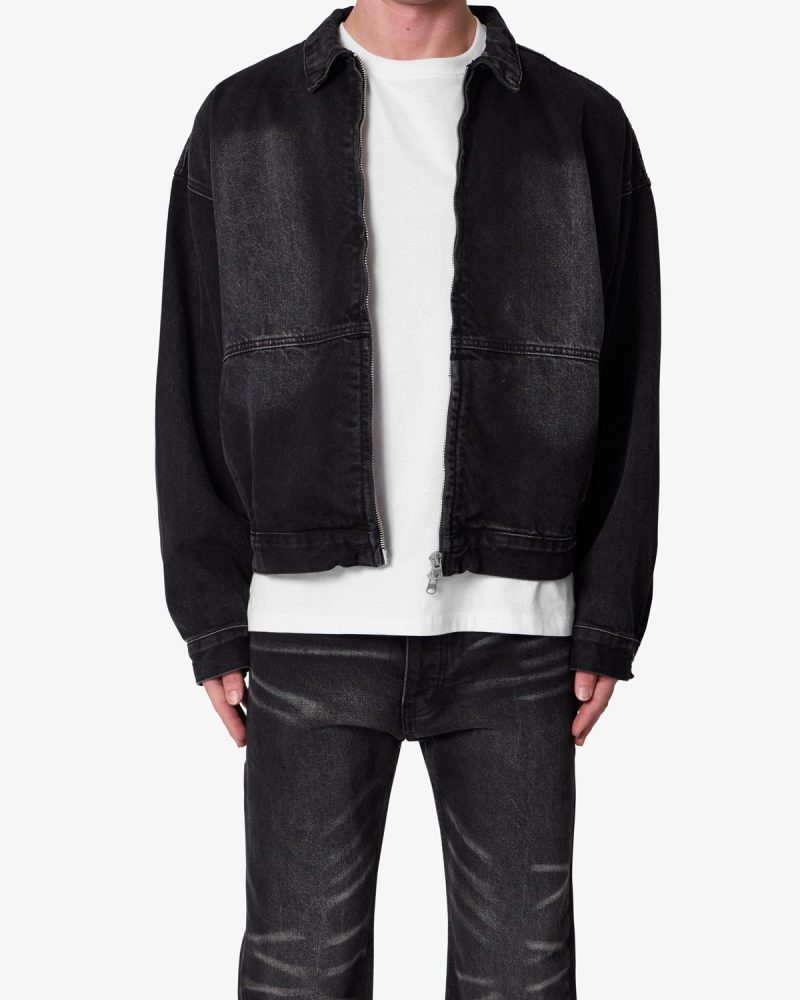 Denim Chore Coat - Washed Black