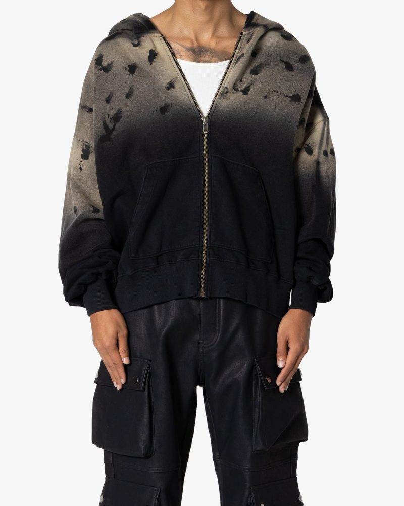 Destroyed Hoodie - Vintage Black