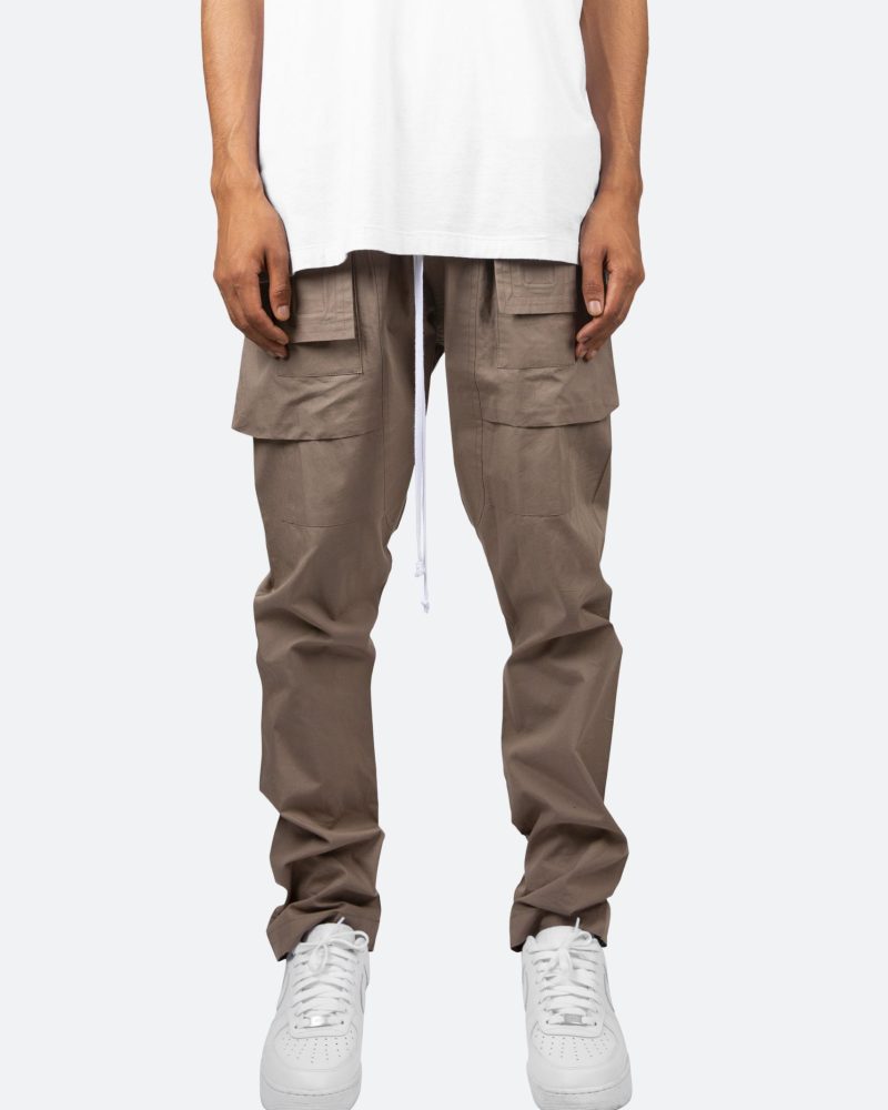 Drop Crotch Cargo Pants - Stone