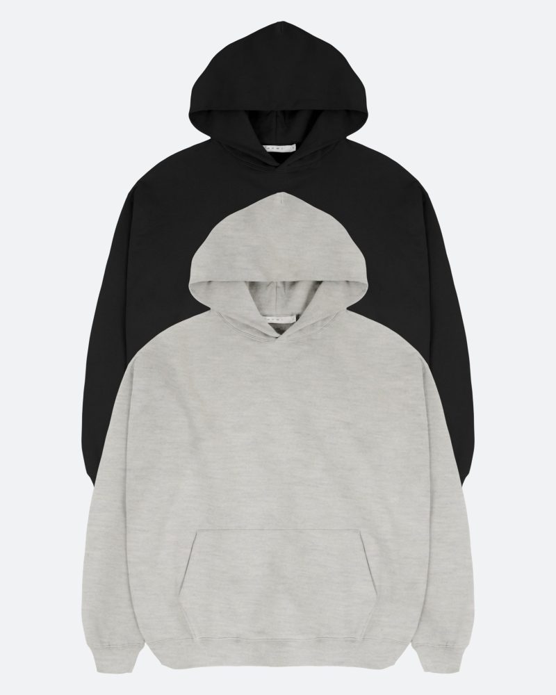 Every Day Hoodie 2 Pack - Black/Grey