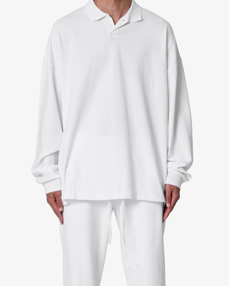 Every Day L/S Polo - White