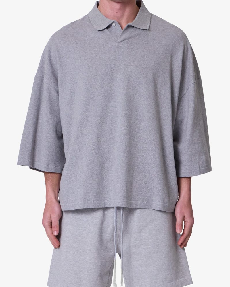 Every Day S/S Polo - Marled Grey