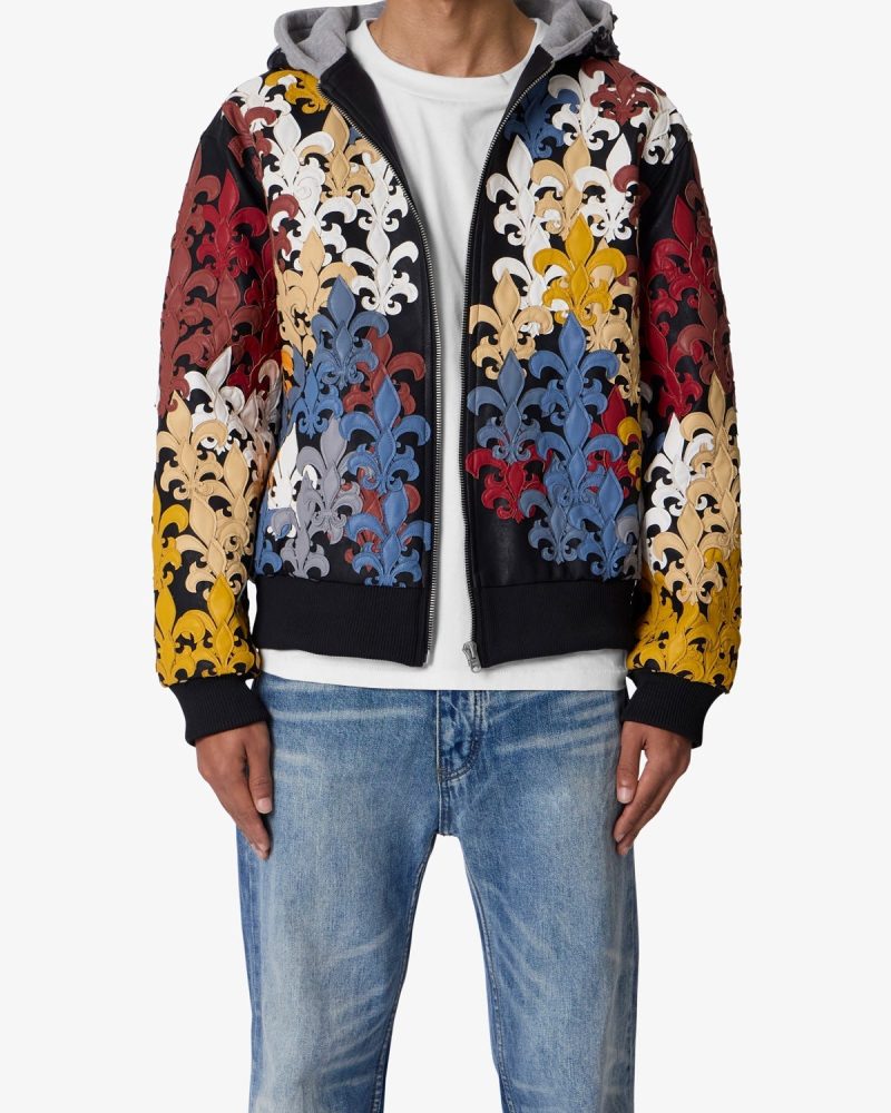 Fleur De Lis All Over Hoodie - Multi