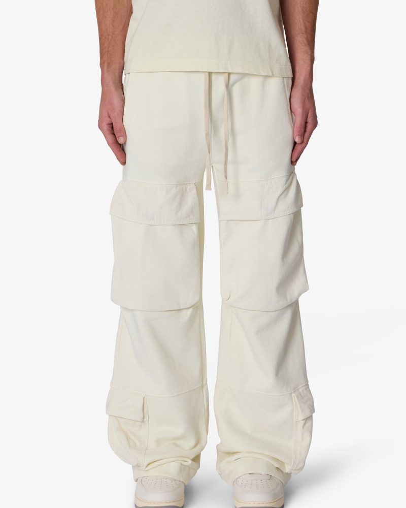 Front Cargo Sweatpants - Off White