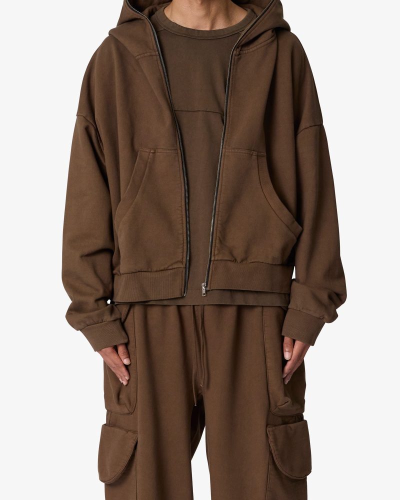 Full Zip Hoodie - Olive