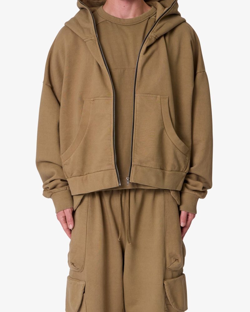 Full Zip Hoodie - Washed Earth