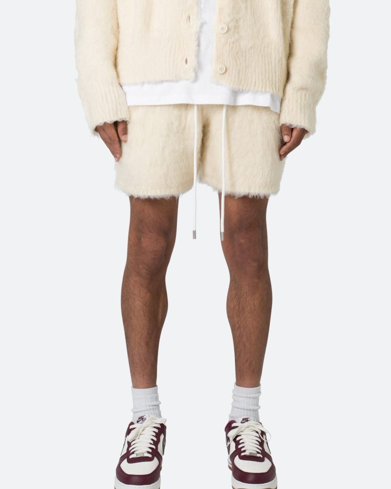 Fuzzy Sweatshorts - Off White