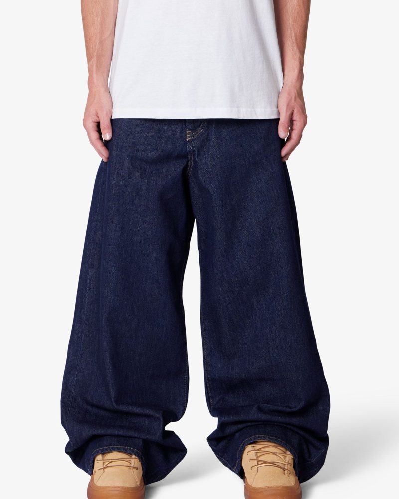 Raw Baggy Rave Denim - Rinsed Indigo