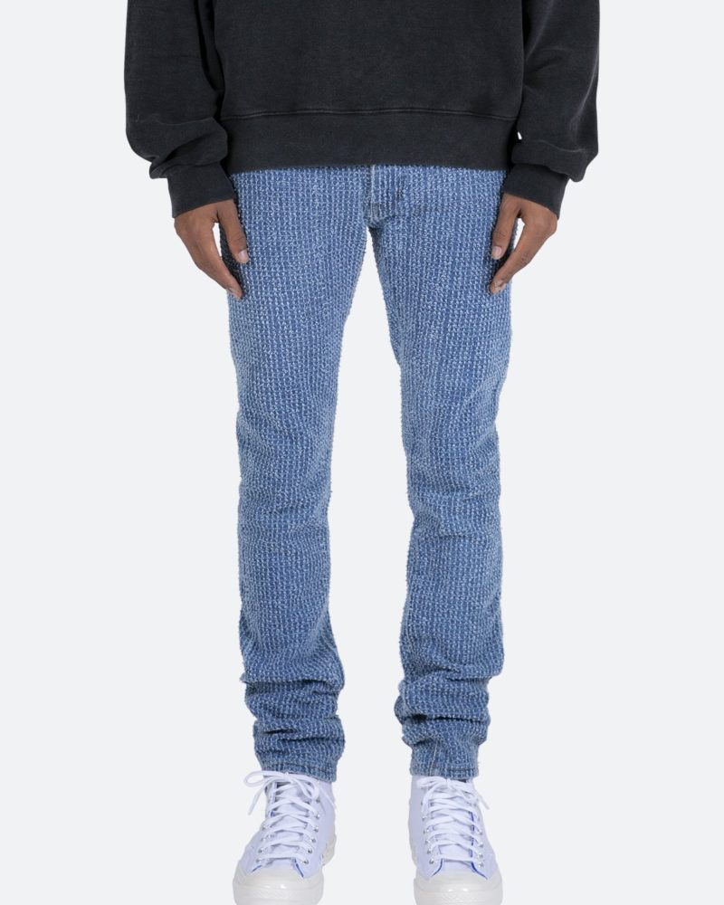 M308 Jacquard Slim Denim - Blue