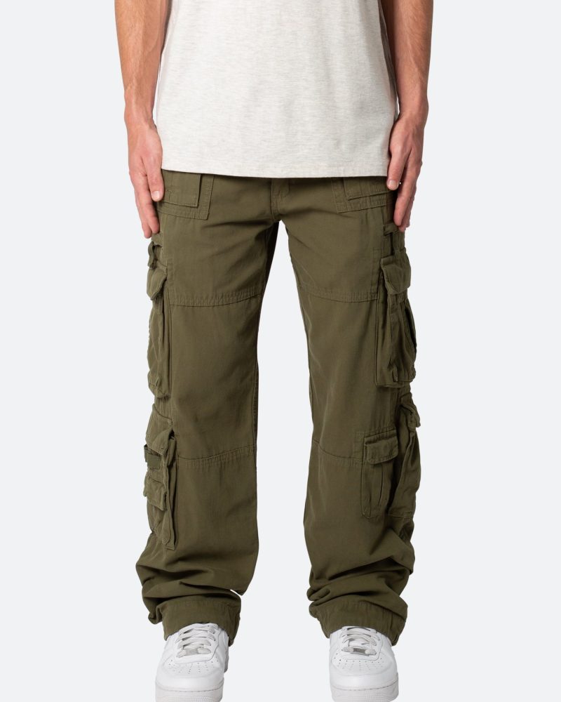 Military Cargo Pants - Olive
