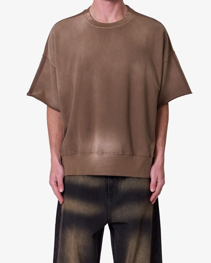 Oversized Crewneck Tee - Tan