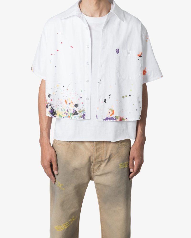 Poplin Painter S/S Shirt - White