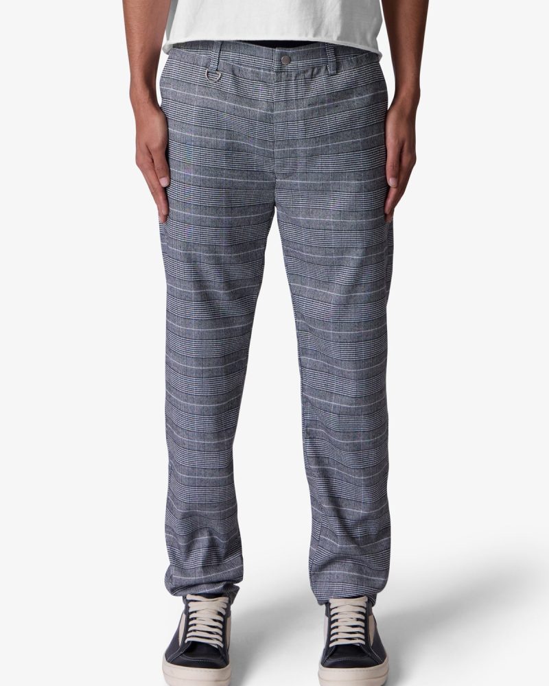 Punk Zip Trouser Pants - Black/Grey