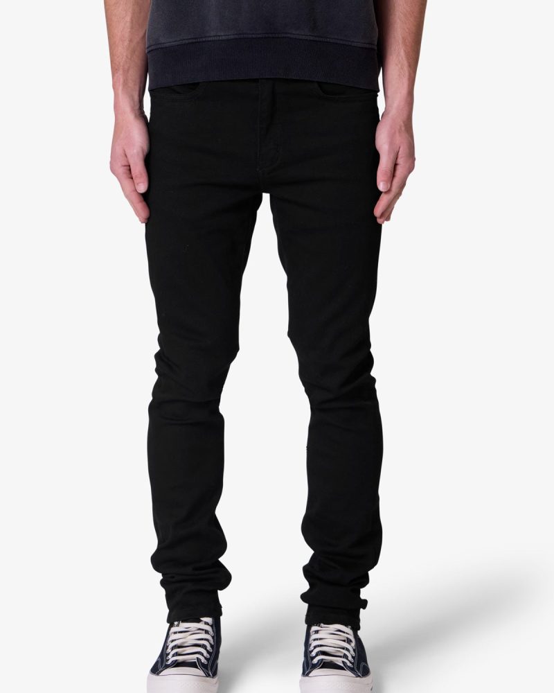 Raw Skinny Denim - Rinsed Black