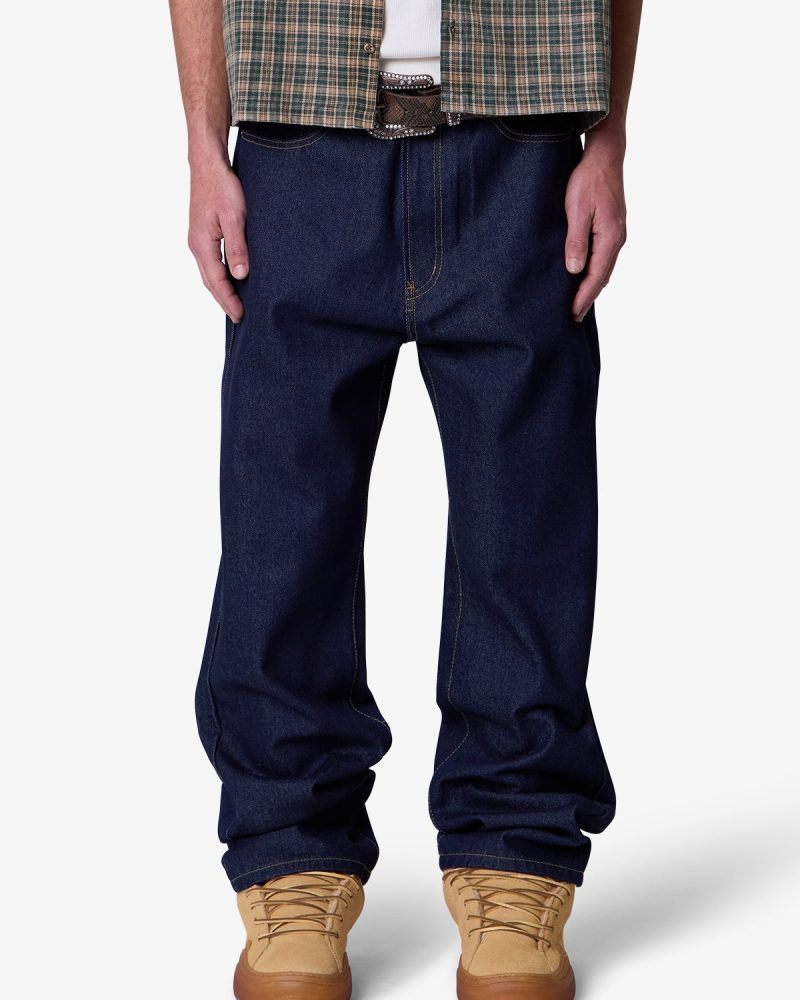Raw Ultra Baggy Denim - Rinsed Indigo