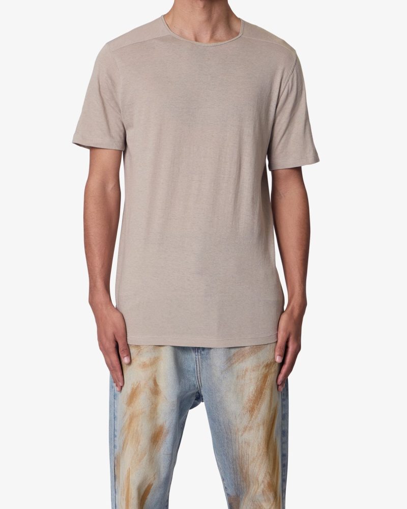 Sheer Crewneck Tee - Bone