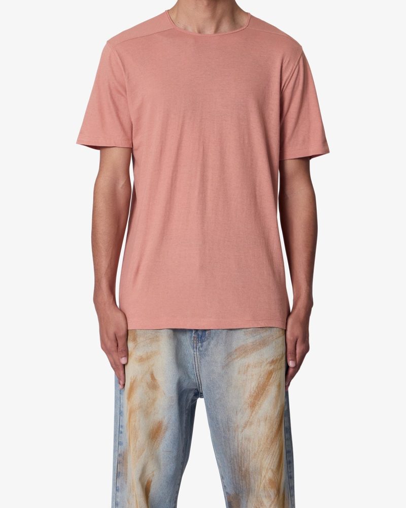 Sheer Crewneck Tee - Rust