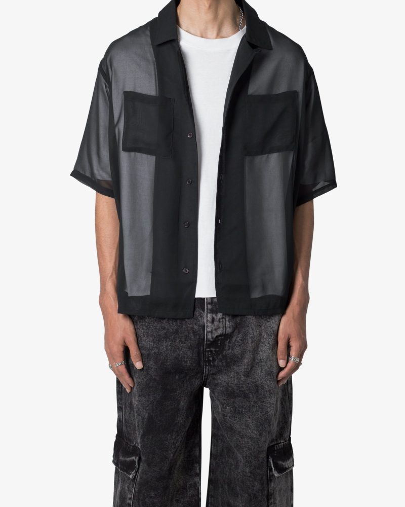 Sheer S/S Shirt - Black
