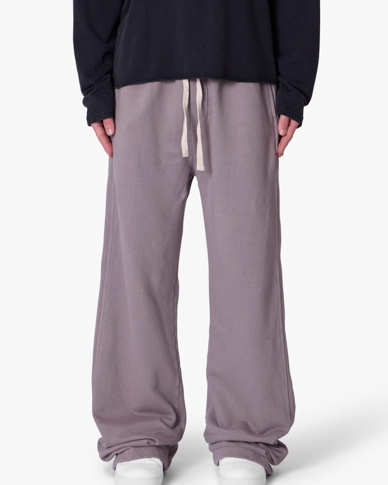 Side Snap Fleece Pants - Washed Mauve