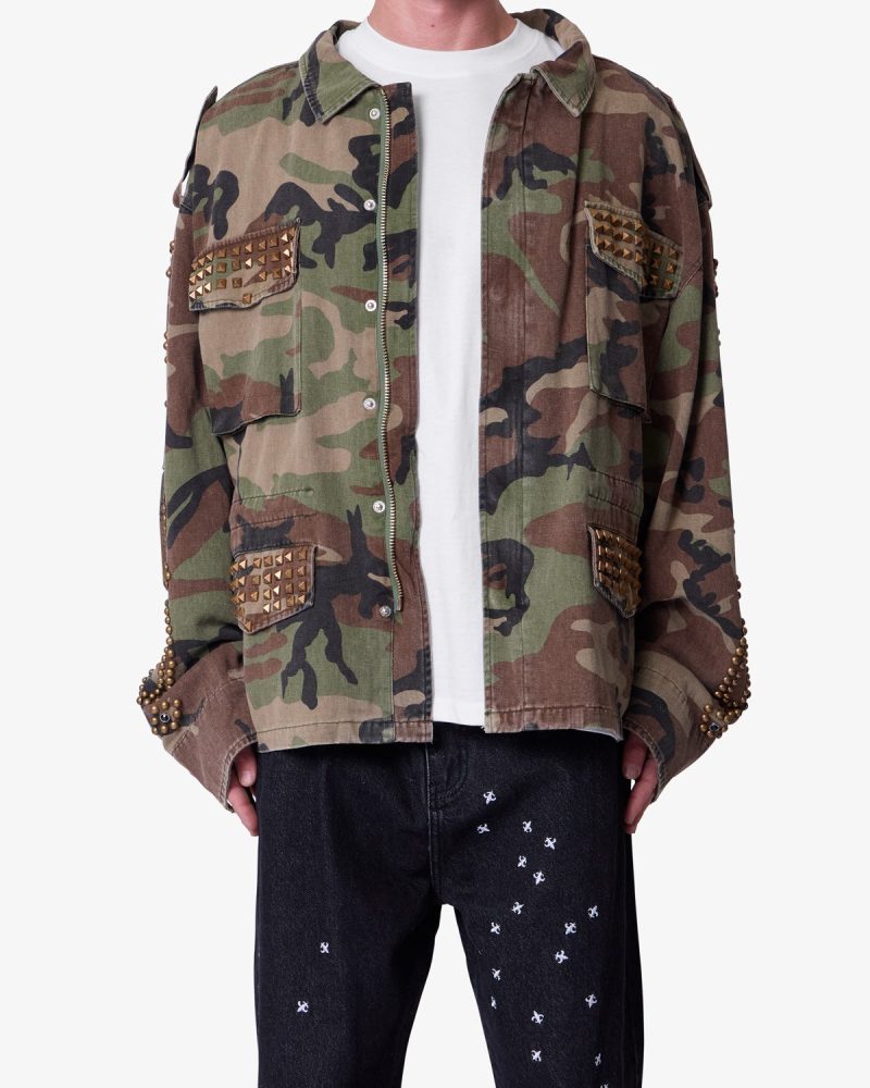 Studded Camo Jacket - Camo
