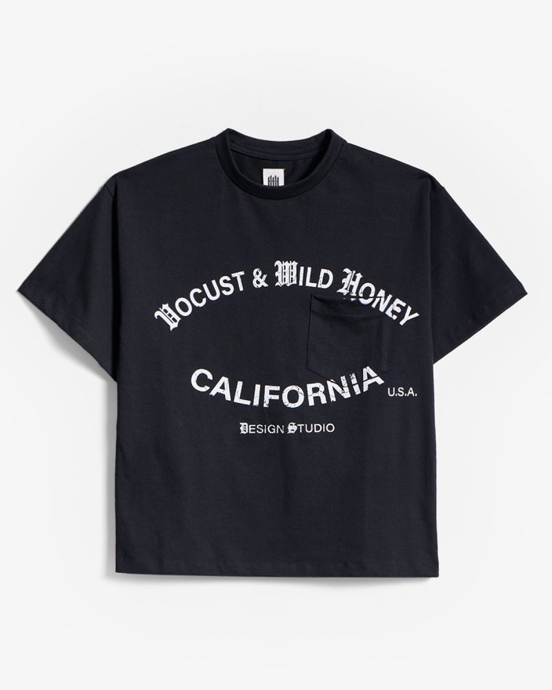 Studio Heavyweight Boxy Tee - Washed Black