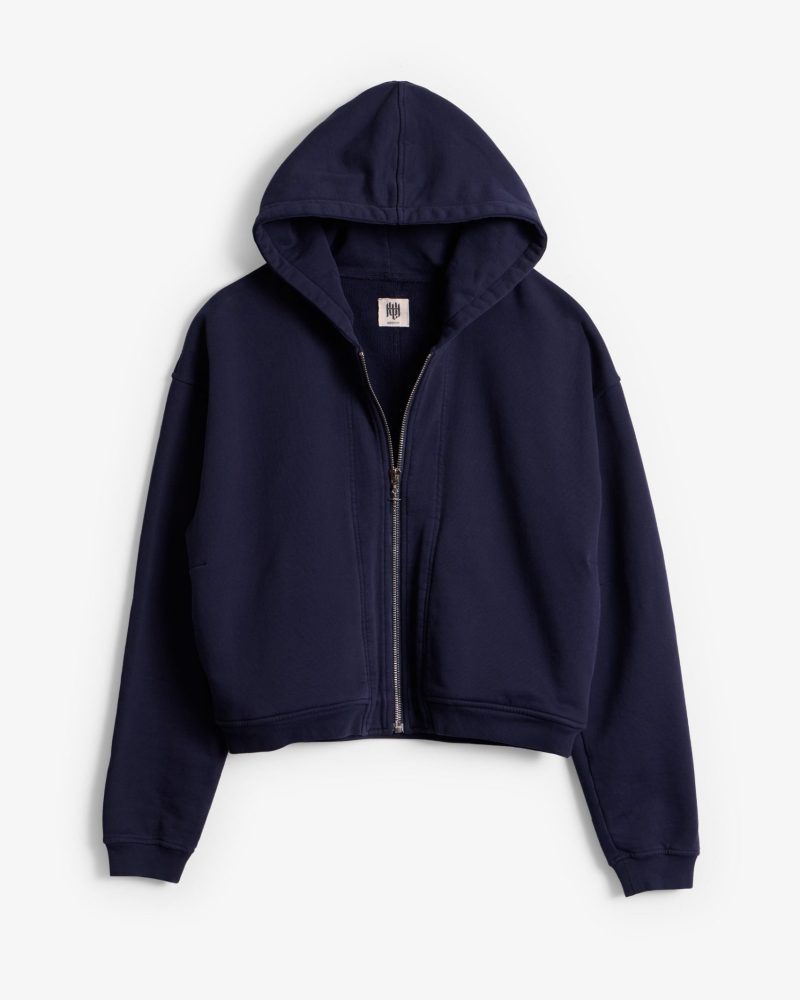 The Perfect Zip Up Hoodie - Aged Navy
