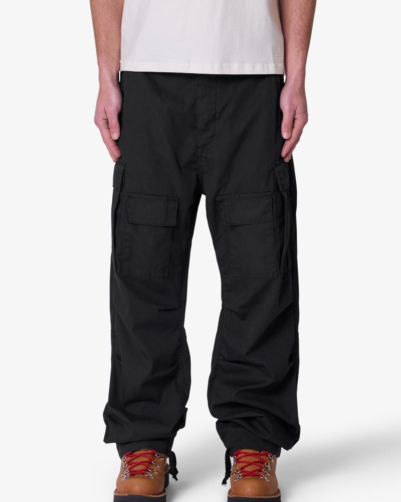 Ultra Baggy Cargo Pants - Black