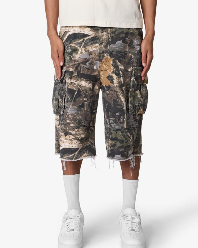 Ultra Baggy Cargo Shorts - Forest Camo