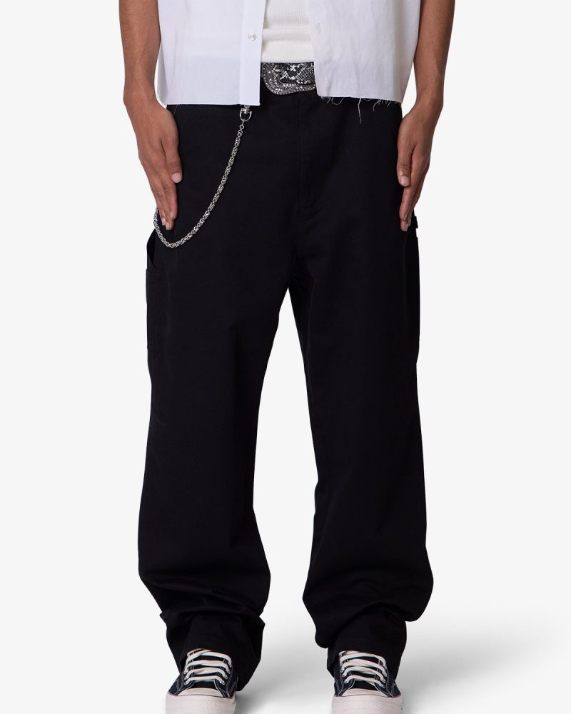 Ultra Baggy Chino Pants - Black