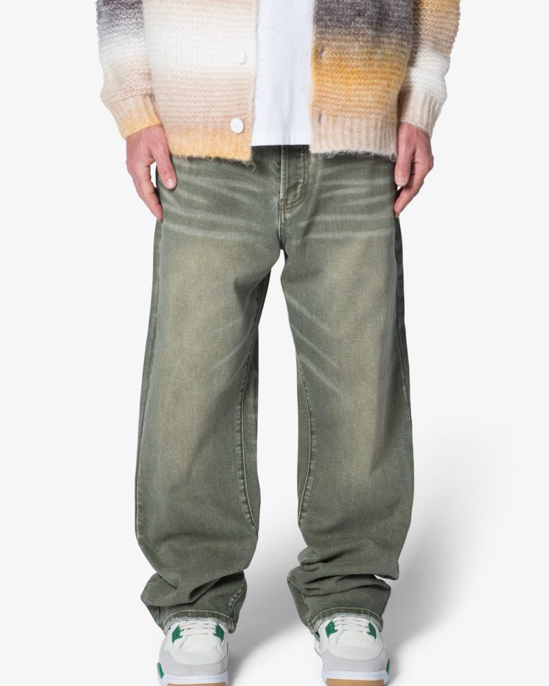 Ultra Baggy Ground Moss Denim - Moss