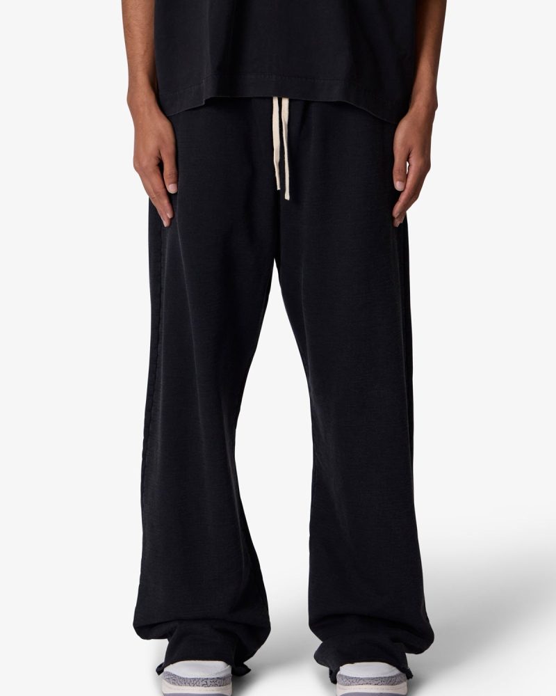 Ultra Baggy Heavy Fleece Sweatpants - Washed Black