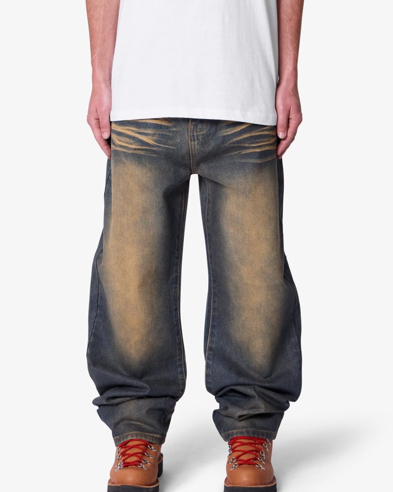 Ultra Baggy High Low Denim - Medium Blue