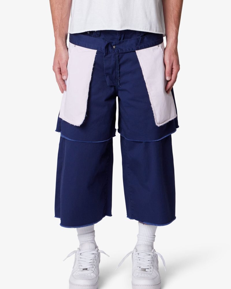 Ultra Baggy Inside Out Shorts - Navy