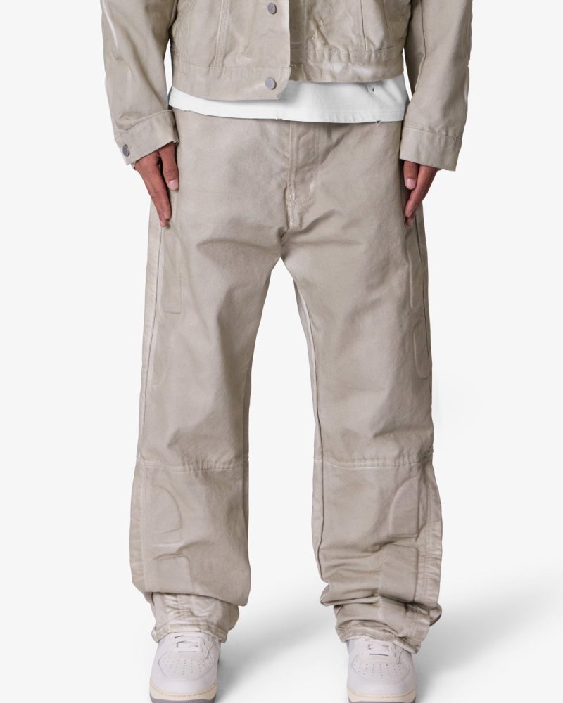 Ultra Baggy Moto Denim - Off White