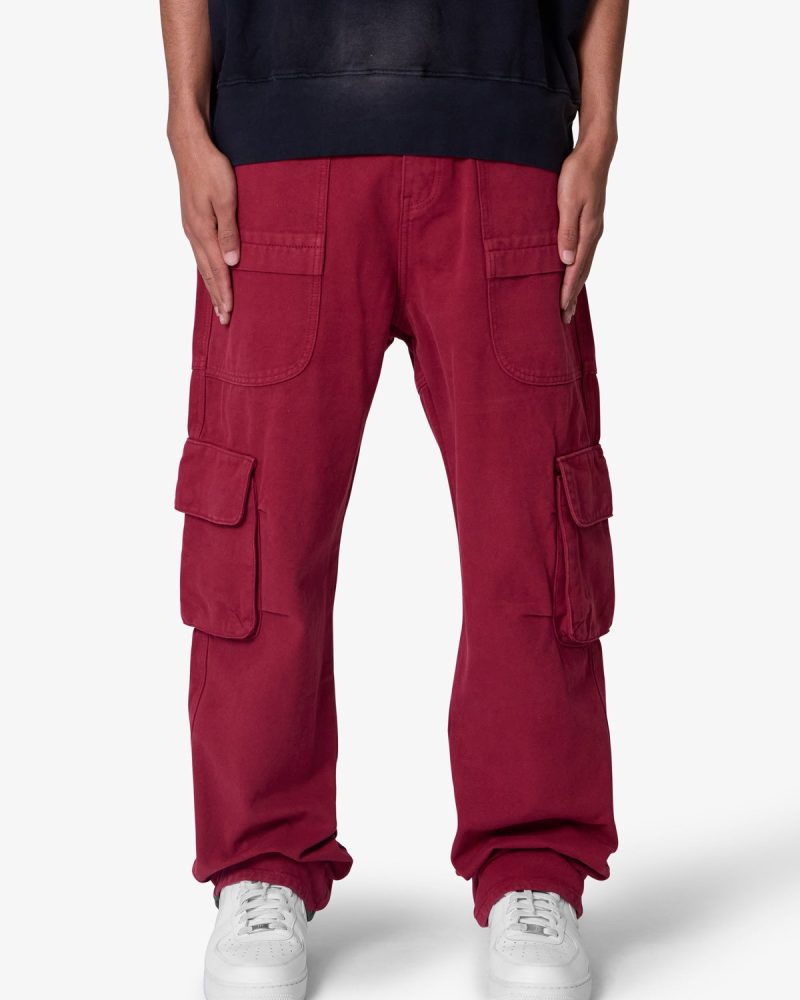 Ultra Baggy Pocketeer Denim - Burgundy
