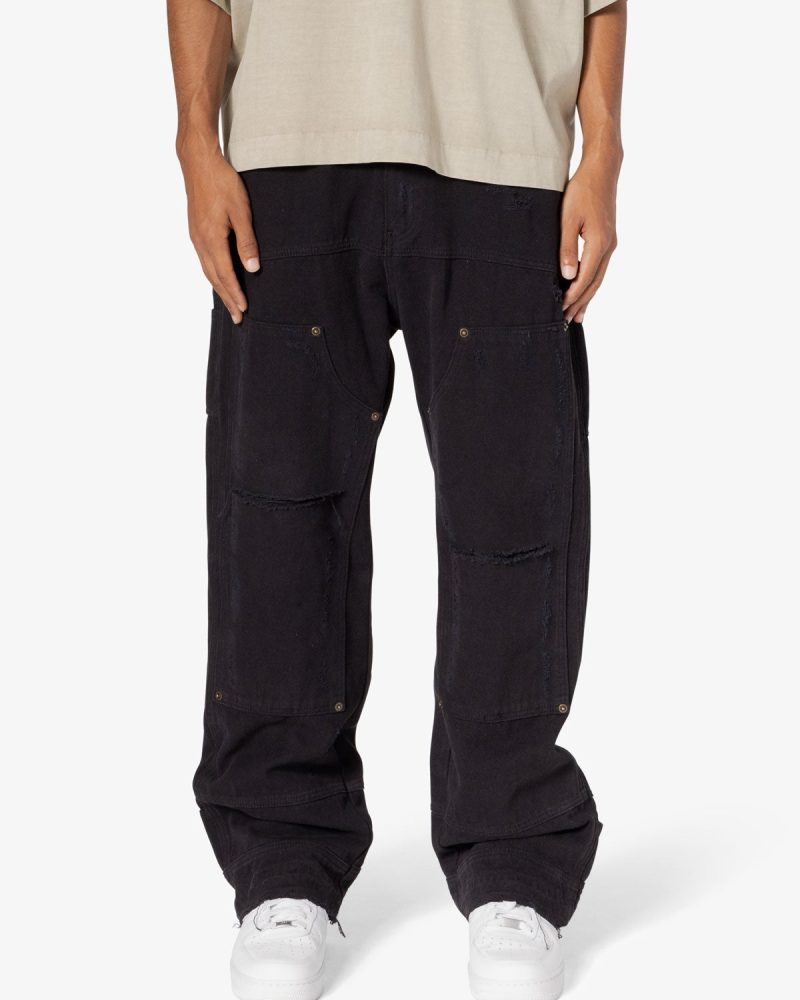 Ultra Baggy Workwear Denim - Washed Black