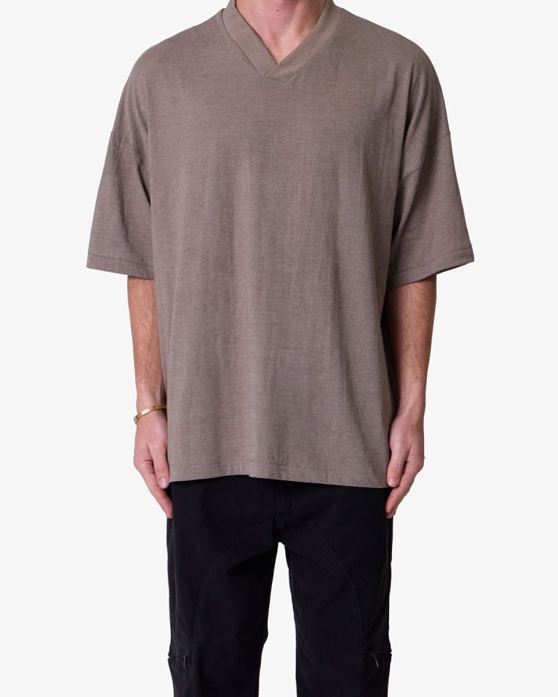 V Neck Tee - Bone