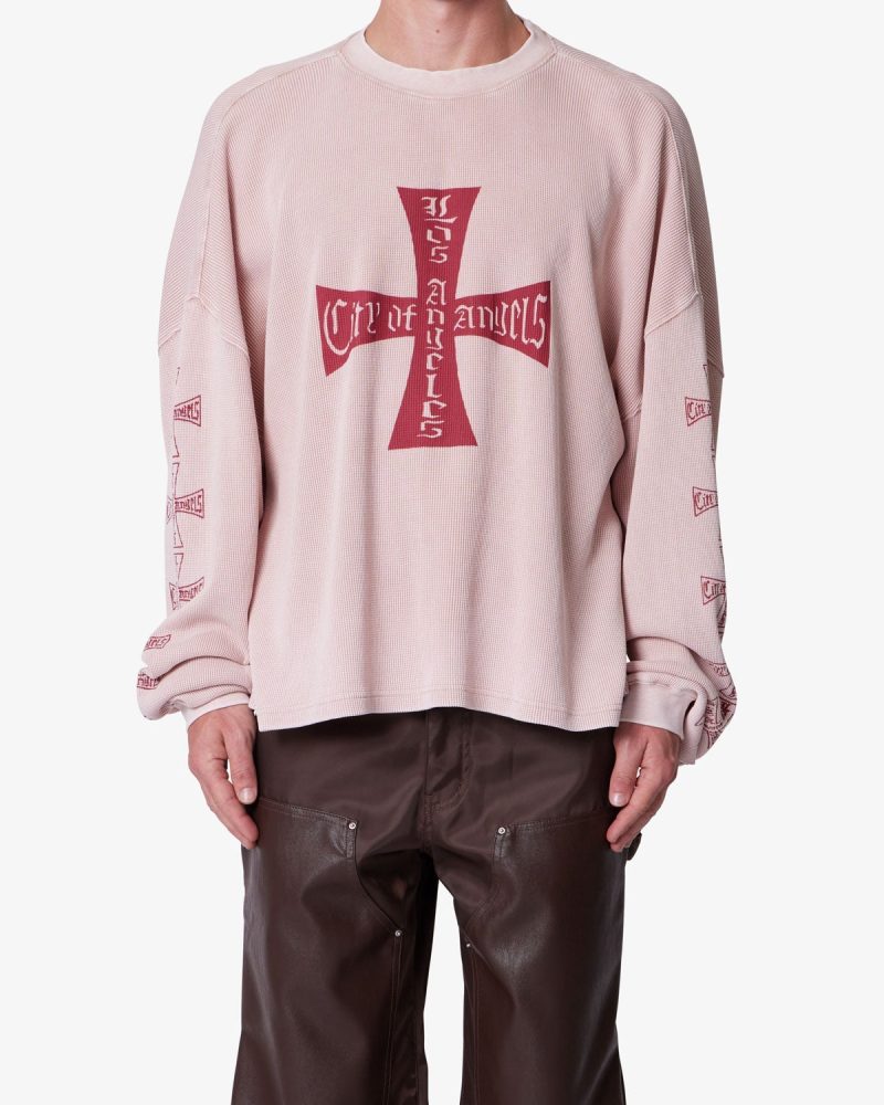 Washed LA Thermal Shirt - Washed White